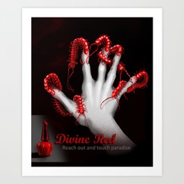 Divine Red Nail Polish Art Print