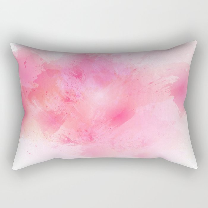 Abstract Artistic Watercolor Splash Background Rectangular Pillow