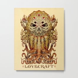 Lovecraft Metal Print | Monster, Creature, Sci-Fi, Goth, Alien, Curated, Comic, Fantasy, Scary, Tentacles 