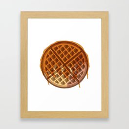 Waffle con caramelo Framed Art Print