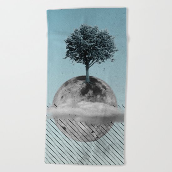 This Is How We Walk On The Moon Beach Towel