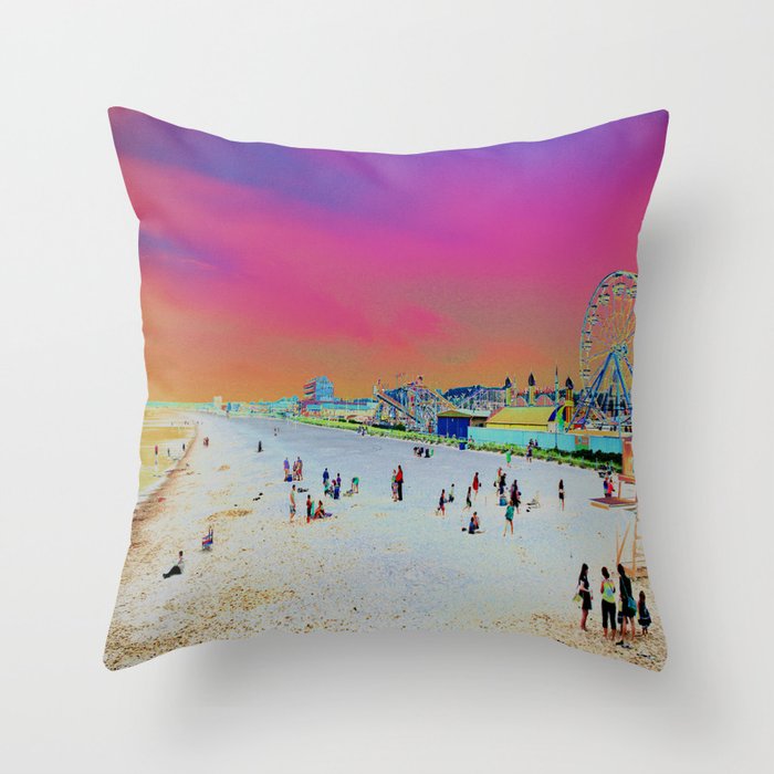 Old Orchard Beach, Maine  Throw Pillow