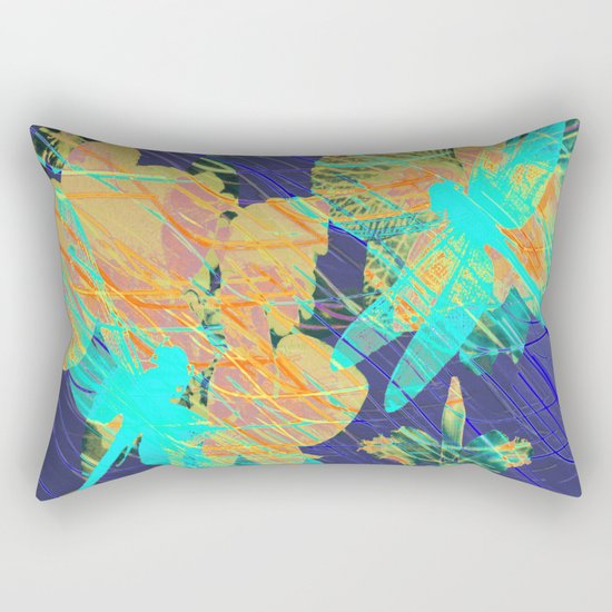 Colorful Dragonflies QD Rectangular Pillow