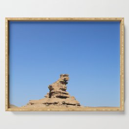 China Photography - Beautiful Dessert Under The Clear Blue Sky Serving Tray