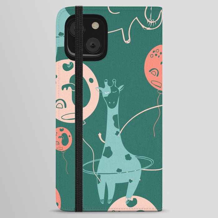 Animal carnival - zoo circus theme iPhone Wallet Case