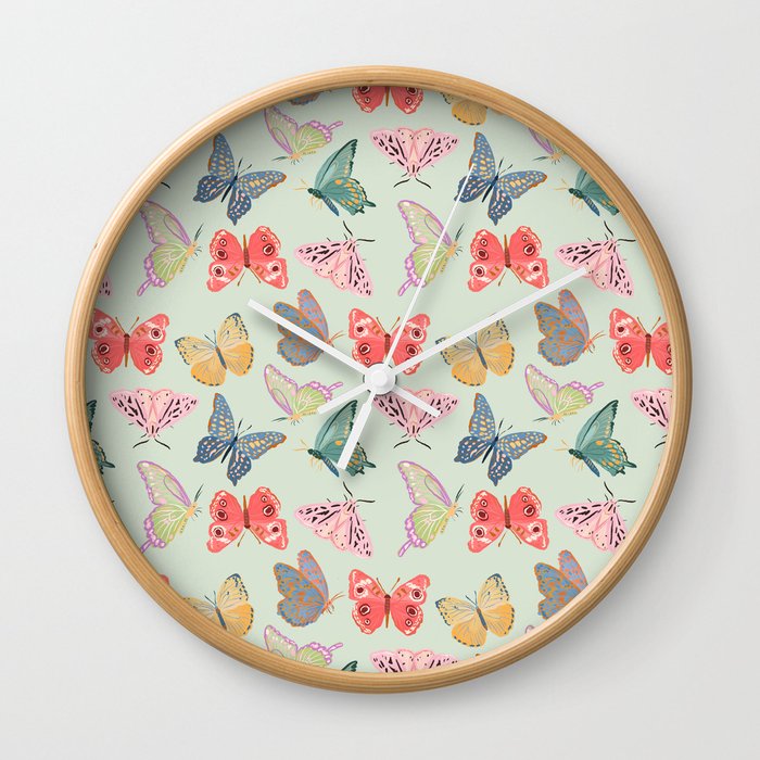 Butterflies and Moths  Wall Clock