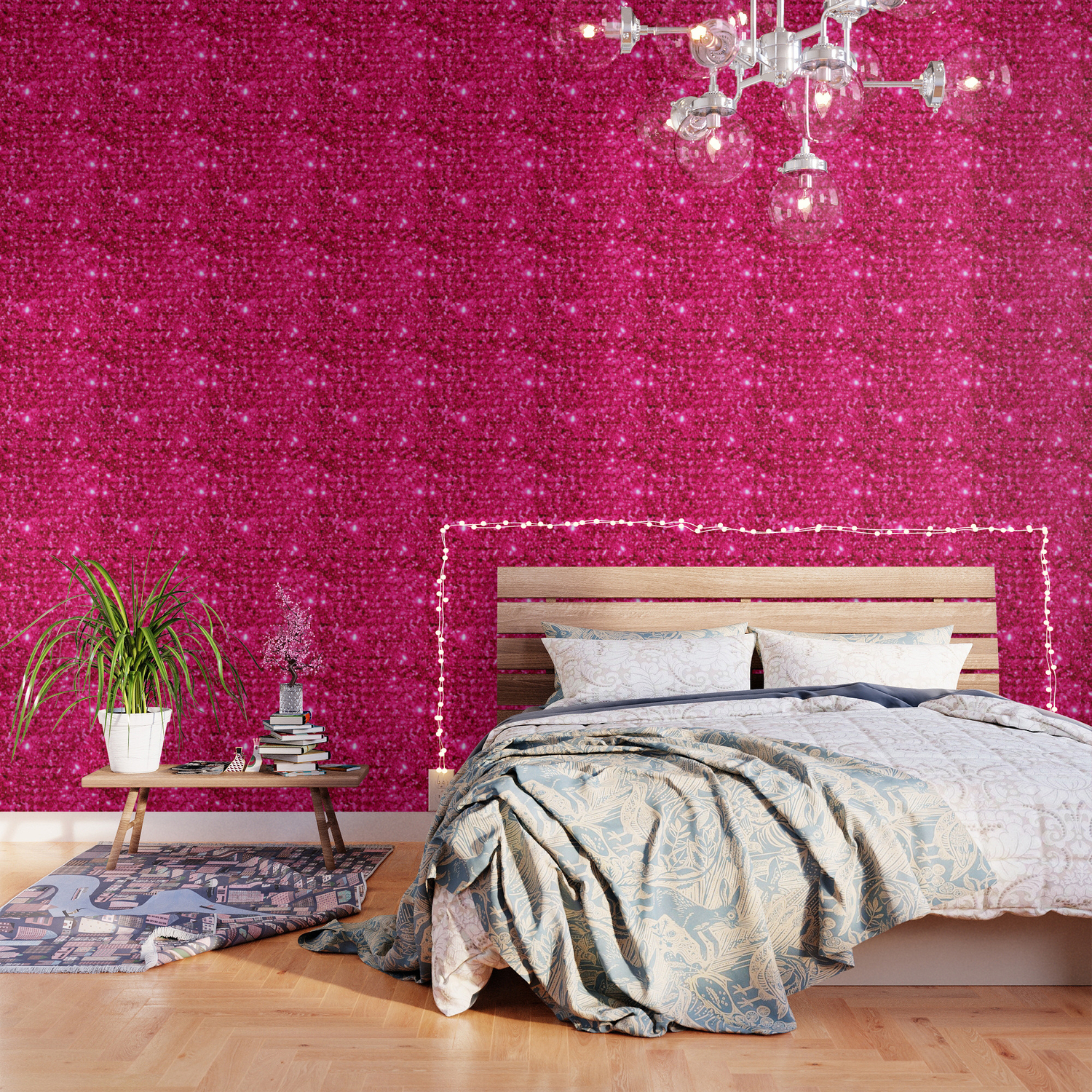 Sparkle Hot Pink Wallpaper By Vintageby2sweet Society6 Download high quality pink backgrounds for your mobile, desktop or website from our stunning collection. sparkle hot pink wallpaper by vintageby2sweet