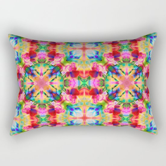 Colors of the kaleidoscope. Colorful ornament. Rectangular Pillow