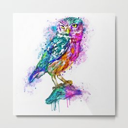 Colorful Owl Metal Print