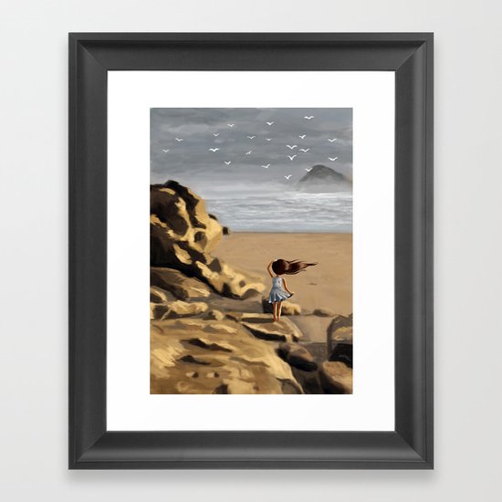 Rocky Beach Framed Art Print