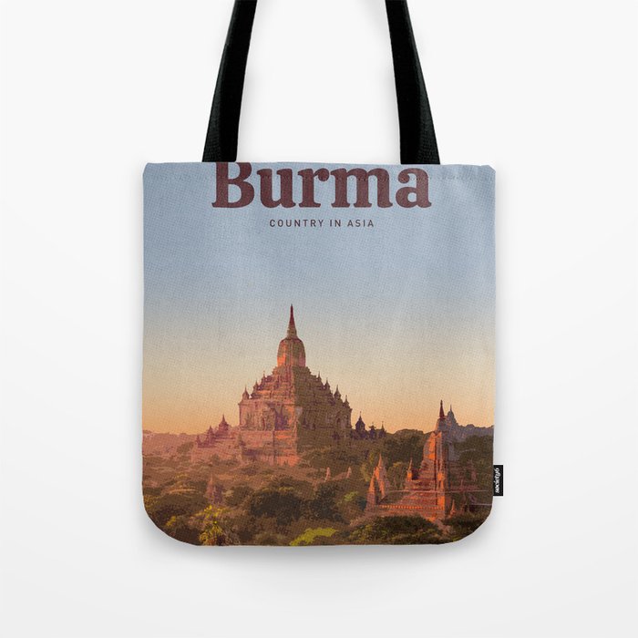 Visit Burma Tote Bag