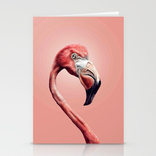Smiling Flamingo Selfie Stationery Cards