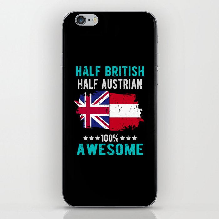 Half British Half Austrian iPhone Skin
