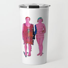 Boy and Girl from Mumu (pink) Travel Mug
