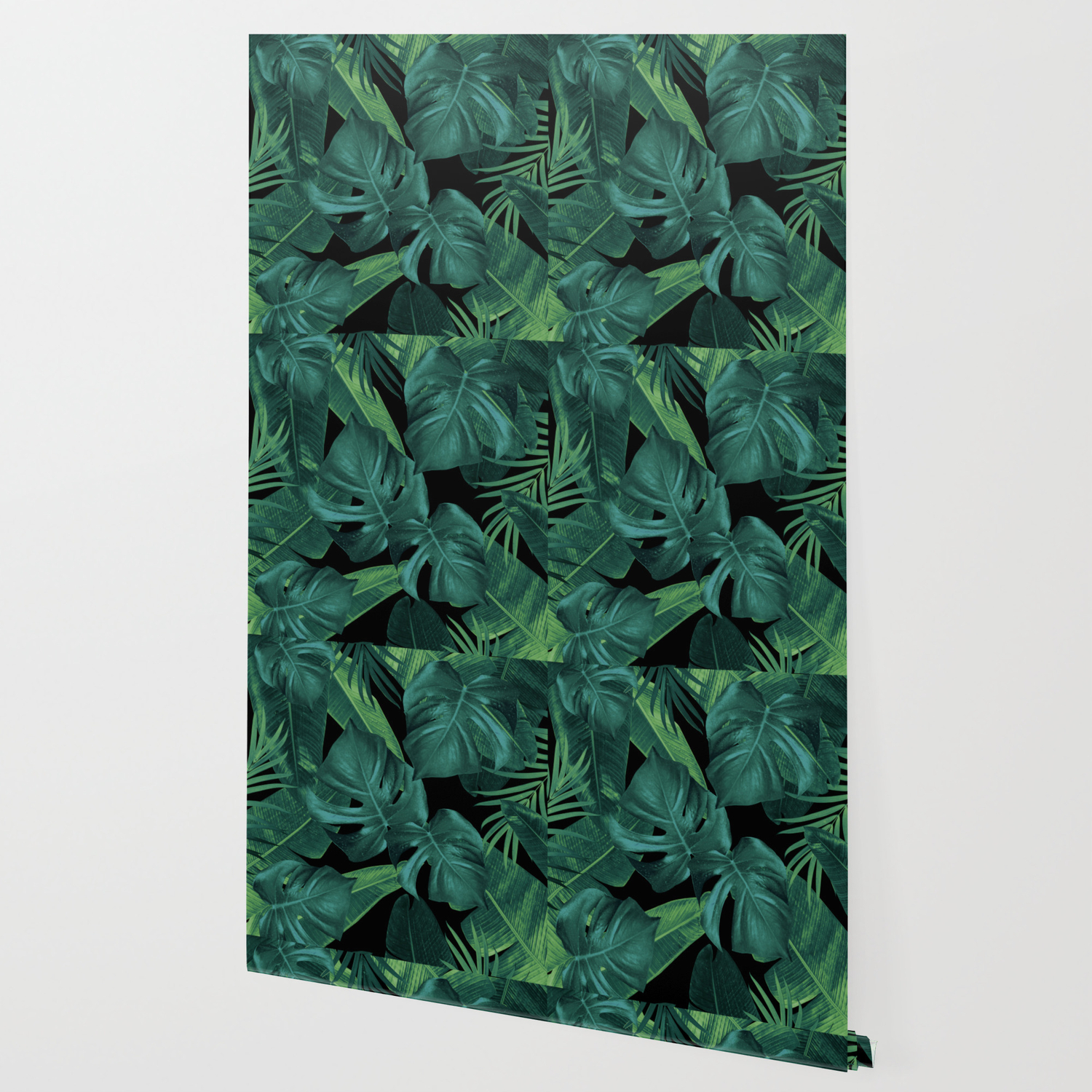 Tropical Summer Night Jungle Leaves Dream 1 Tropical Decor Art