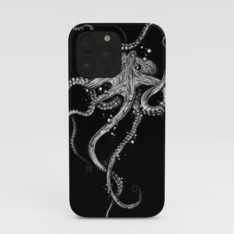 Octopus (black) iPhone Case