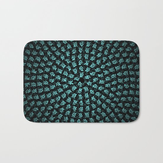 Alien's writing Bath Mat