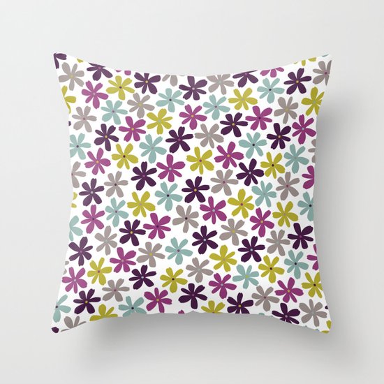 Allium Ditsy Throw Pillow