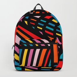 Abstract Line Geometric Peaceful Art Backpack