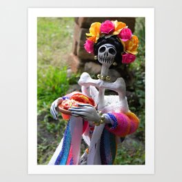 Day of the dead: Enchiladas a la Frida Art Print