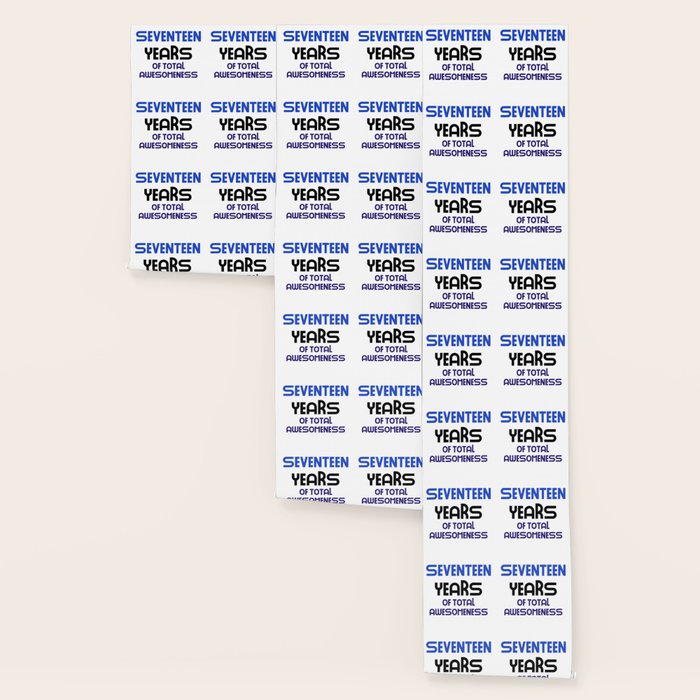 Seventeen Years Of Total Awesomeness Cute Birthday Gift Idea B Day
