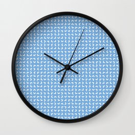 Jordy Blue Colorful Caret | Beautiful Interior Design Wall Clock | Pattern, Lightblue, Graphicdesign, Patel, Color, Modern, Simple, Colorful, Bright, Colorfulcaret 