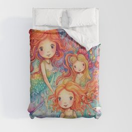 Radiant Mermaid Duvet Cover