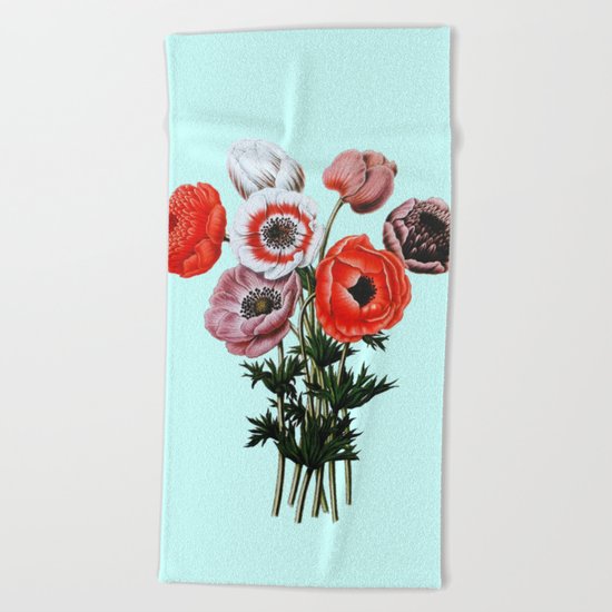 Wild poppies Beach Towel