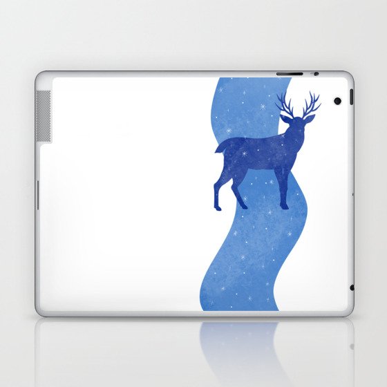 Fairytale Christmas Deer Laptop & iPad Skin
