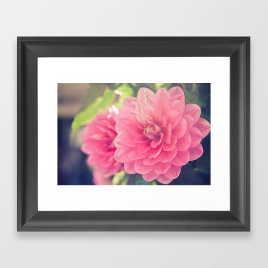 Pink Dahlia Framed Art Print