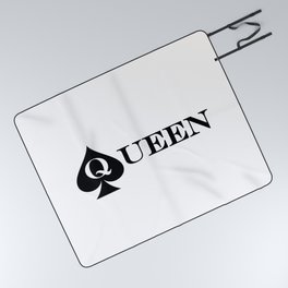 queen of spades or sexy hotwife  Picnic Blanket