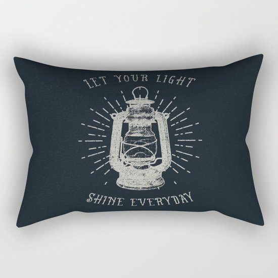 LET YOUR LIGHT SHINE Rectangular Pillow