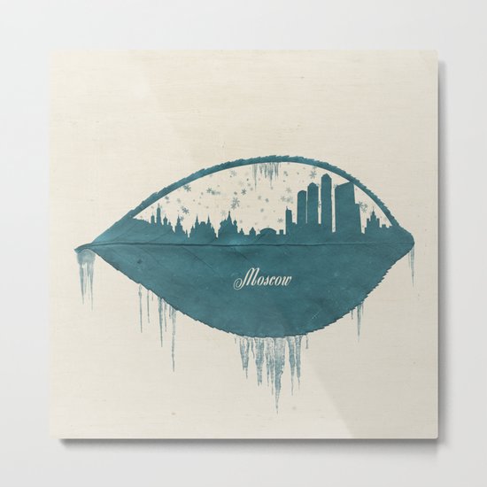 Frozen Moscow Metal Print