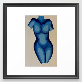 Little Body Blue Framed Art Print