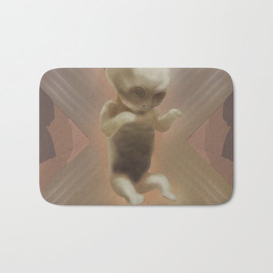 Ancient Baby Alien Bath Mat
