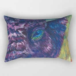 A Technicolor Bison Rectangular Pillow