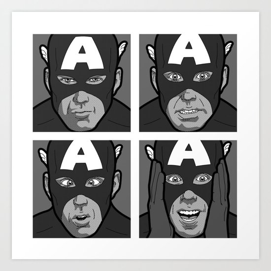 The secret life of heroes - Photobooth2-Total Art Print