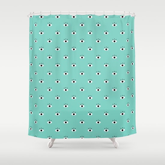 Blue Vision Shower Curtain