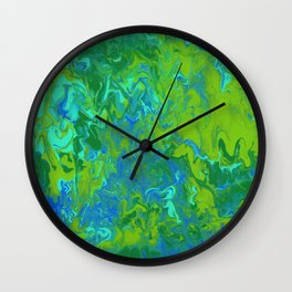 Paint Pouring 36 Wall Clock