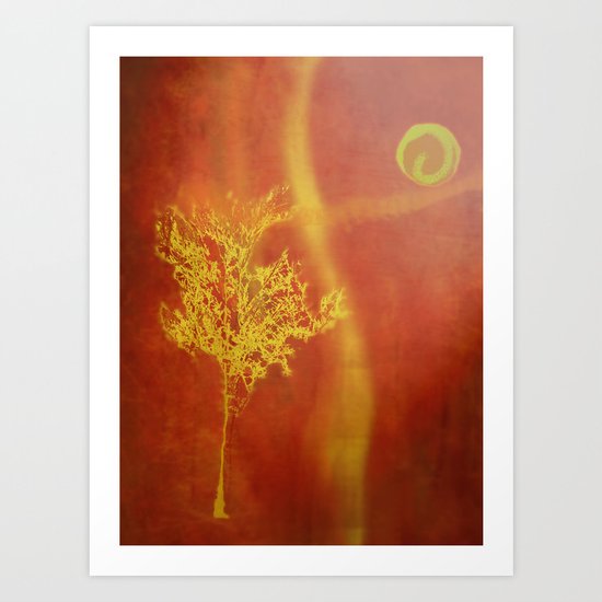 The moon and I Art Print