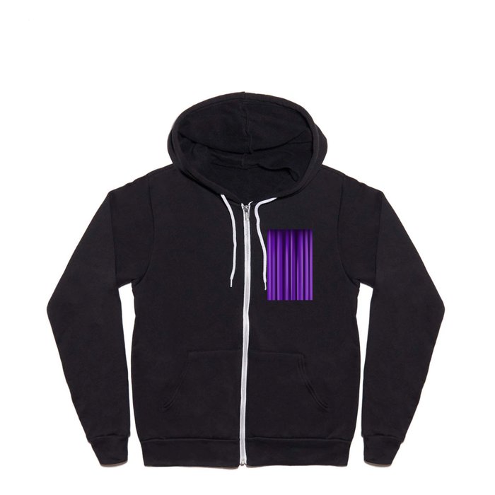 Violet Curtain Background Full Zip Hoodie