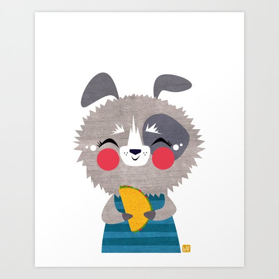 Taco Dog Art Print