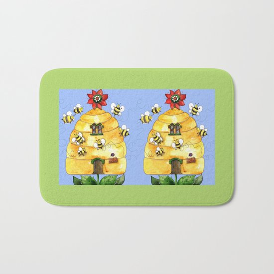 Busy Bees Bath Mat