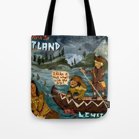 Postcard from Lewis + Clark Tote Bag