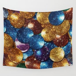 Colorful and Glittery Ball Pattern Wall Tapestry
