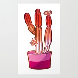 Lesbian Cactus Art Print