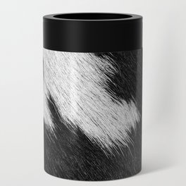 Black and White Cow Fur Detail (Digitally Created) Can Cooler