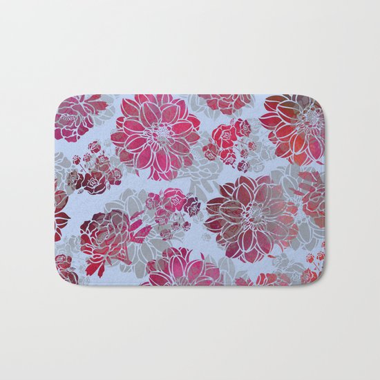 Flower Pattern Design Bath Mat