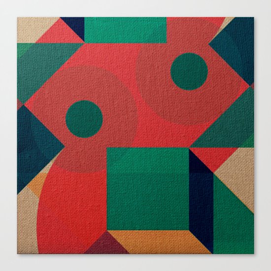 Geometric War Canvas Print