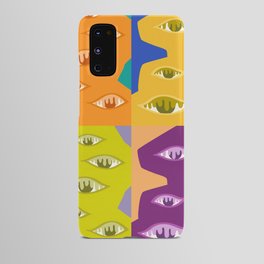 The crying eyes patchwork 3 Android Case